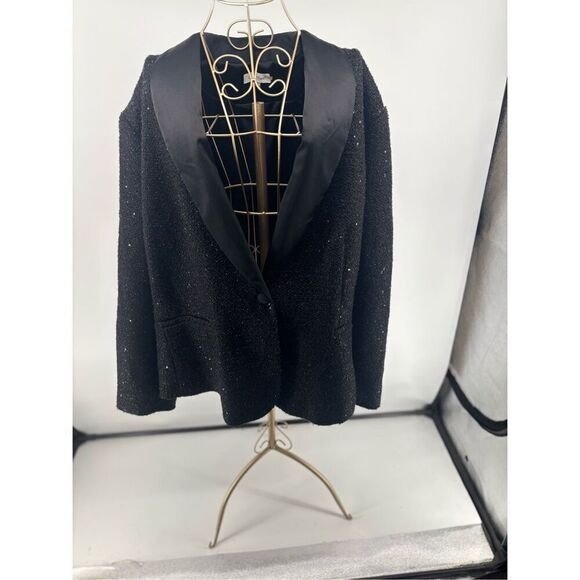 Calvin Klein Jackets & Blazers - Calvin Klein Black Sequin Blazer Women’s Plus Size 24W Jacket